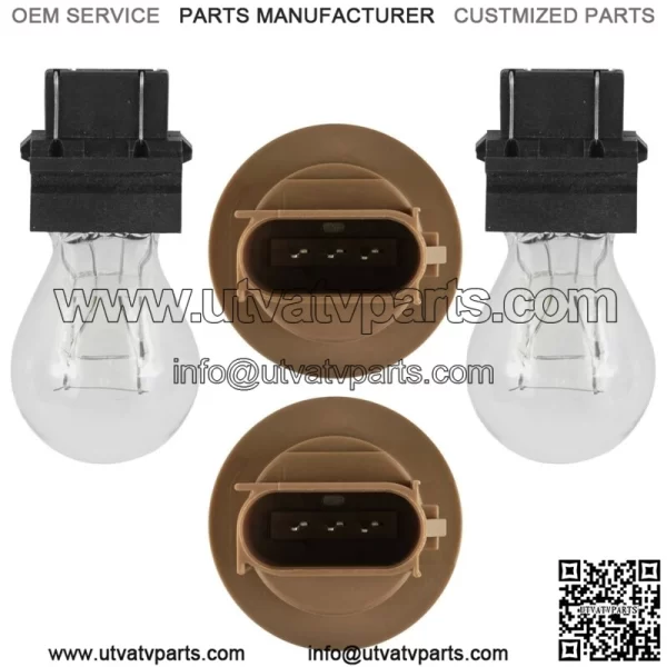 2 Taillight Socket w/ Bulb Fits Polaris Sportsman XP 1000 2015 2016 - Image 4
