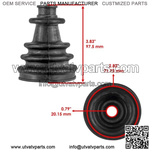Front Axle Inner CV Boot Kit For Polaris RZR Trail S 1000/RZR 900 2018-2023 (For: Polaris) - Image 2