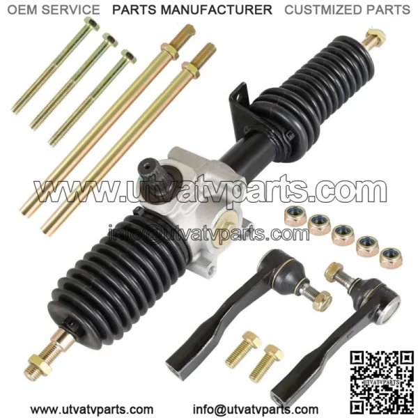 For 15-18 Polaris RZR S 900 Steering Gear Rack and Pinionw / Tie Rod End 1823994 - Image 2