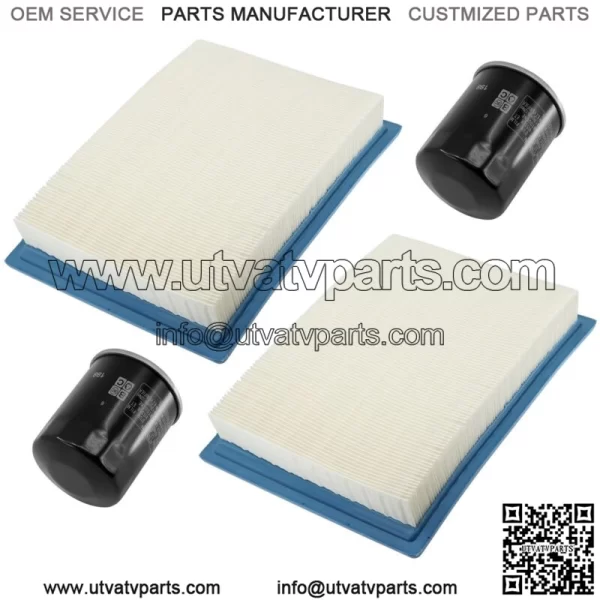2x Air Filter and Oil Filter Pack For Polaris Ranger Crew XP 1000 2017-2018 (For: Polaris) - Image 4