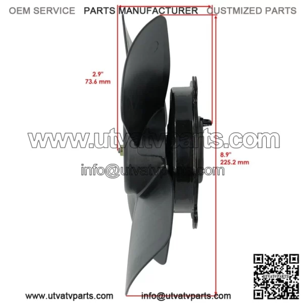 19030-HL4-A01 19020-HN7-000 Radiator Fan For Honda Pioneer 1000 SXS1000M3 16-21 - Image 2