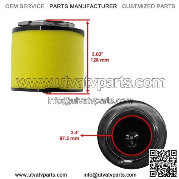 Air & Oil Filter Set for Honda Foreman Rubicon TRX500 2015-2019 2x - Image 2