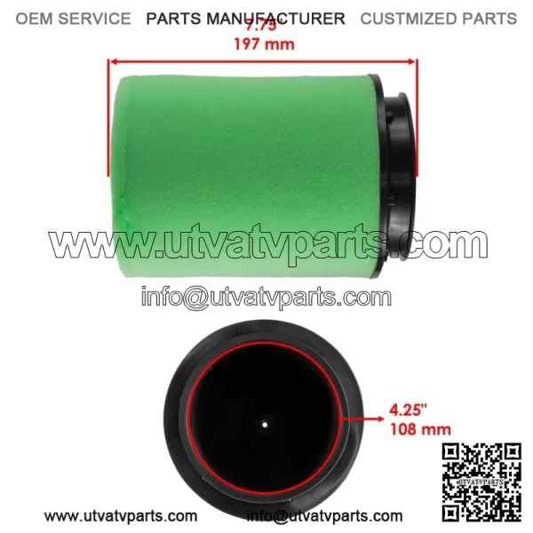 Air Filter Cleaner Element For Honda TRX450ER Electric Start 2012-2014 (For: Honda) - Image 2