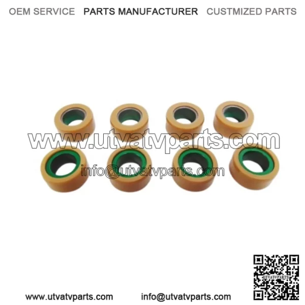 OEM Arctic Cat ATV 15G Green Clutch Rollers 1 Set of 8) 3306-843 - Image 2