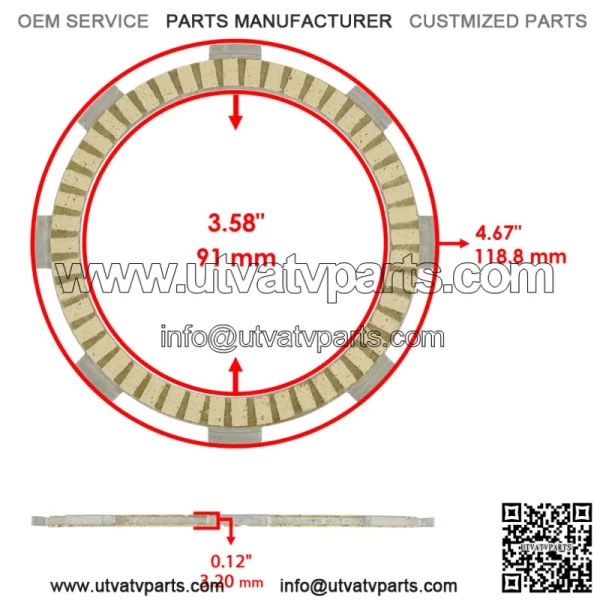 Clutch Friction Plates / Springs / Gasket Kit for Honda CRF150R CRF150RB 2007-23 - Image 2