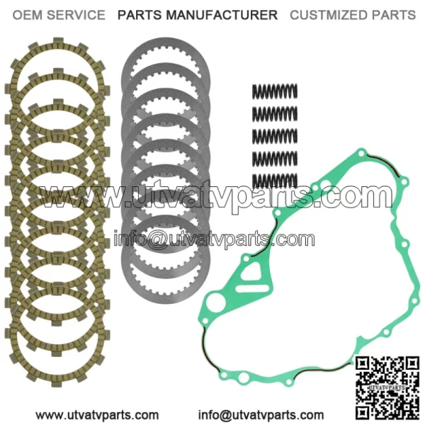 For Yamaha WR250F YZ250FX Clutch Friction Steel Plates Kit 2015 2016 2017 - 2019