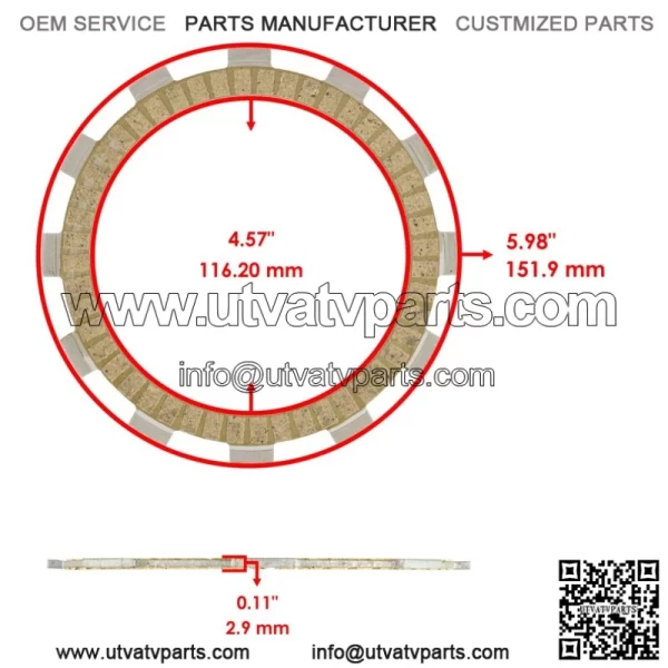 Clutch Friction Plate Spring Kit for Suzuki SP500 1981 1982 1983 / 21441-37400 - Image 2