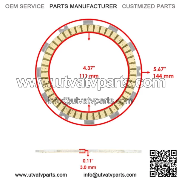 Clutch Friction and Steel Plates Kit for Kawasaki KX125 1994 - 2005 - Image 2