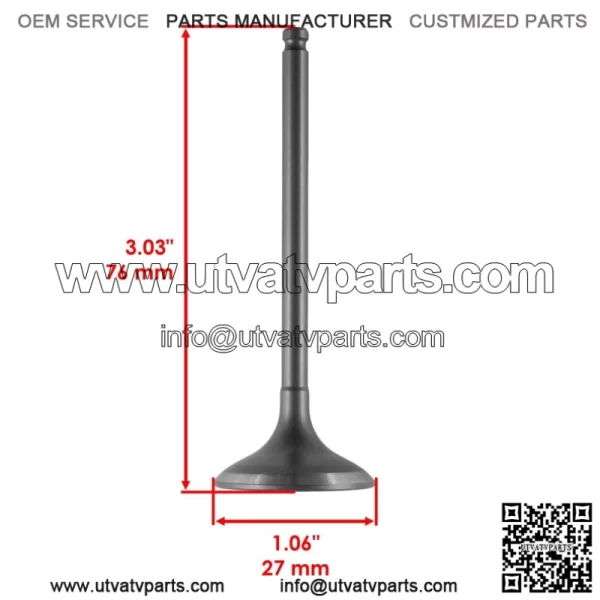 Intake Valve Kit for Yamaha YFZ450 2004 2005 2007 2008 2009 / 5TA-12111-00-00 - Image 2
