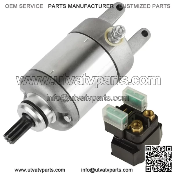 Starter with Relay Solenoid For Yamaha FZ6 FZ-6 FZS6 2004 2005 2006-2009