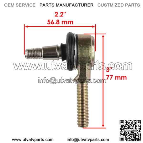 Tie Rod End Kit for Yamaha Grizzly 90 YFM90 YFM09GY 2019-2023 Qty 4 - Image 2