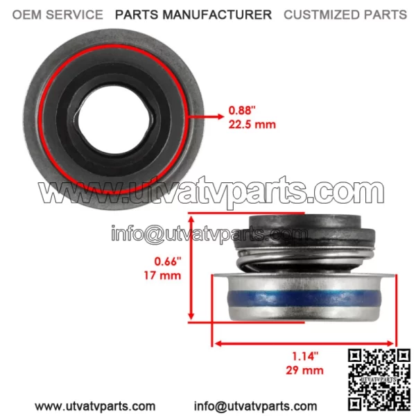 Water Pump Mechanical Seal for Suzuki LT-A500F Vinson 500 4x4 2000-2007 - Image 2