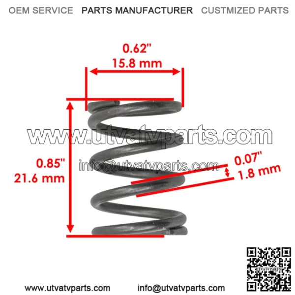 Clutch Hub Pressure Springs for Kawasaki KLX110L 2010-2023 / 92145-0713 / Qty 6 - Image 2