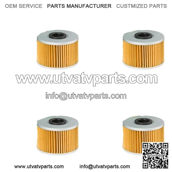 4 x HF114 Oil Filter fit Honda TRX420 FPA-9,A,B Fourtrax Rancher AT  09-14