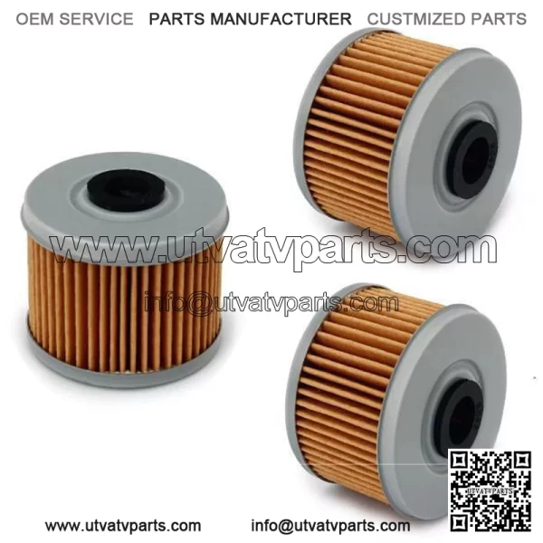 3x Oil Filter For Honda Fourtrax Foreman 400 450 500 TRX450 Rancher 420 TRX420 (For: Honda FourTrax Foreman 400)