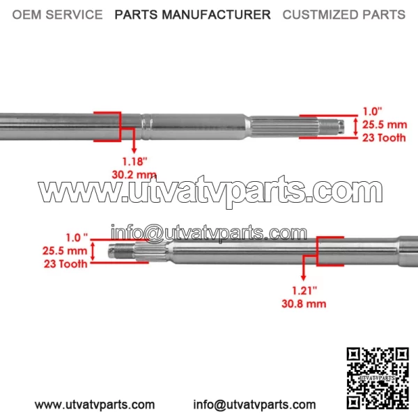 Rear Axle Shaft For Polaris Xpedition 325 425 2000-01 / Magnum 500 99-01 5131862 - Image 3