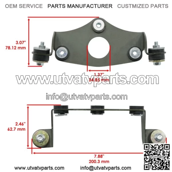 RearTail Light Bracket Assembly For Yamaha Raptor 660R YFM660R 2002-2005 - Image 2