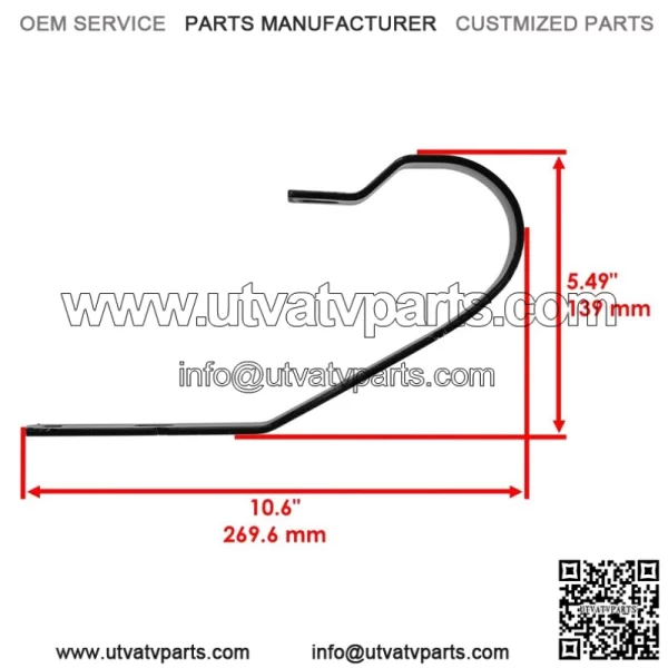 Right Skid Runner For Husqvarna 532136320 50" Deck NEW - Image 2