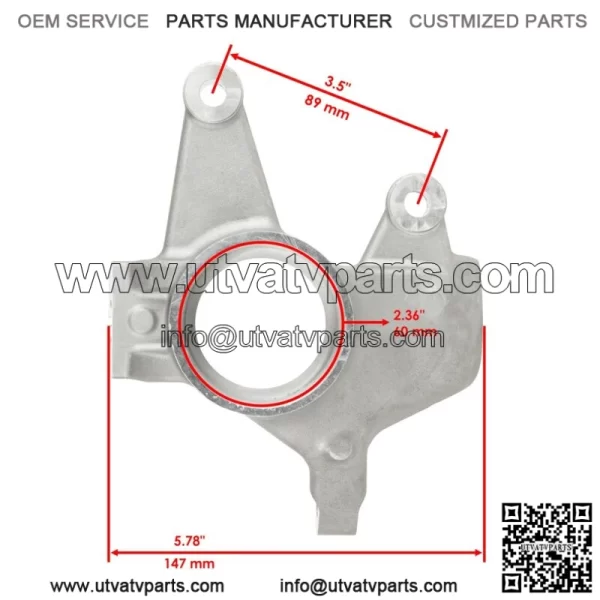 Front Left Wheel Axle Knuckle Fits Can-Am 705401290 - Image 2