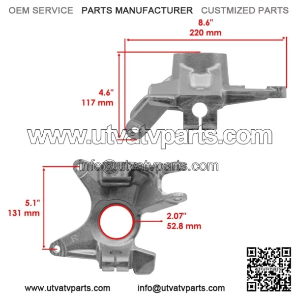 Front Left Right Knuckle Bearing & Circlip for Can-Am Defender HD5 2018 2021 - Image 3